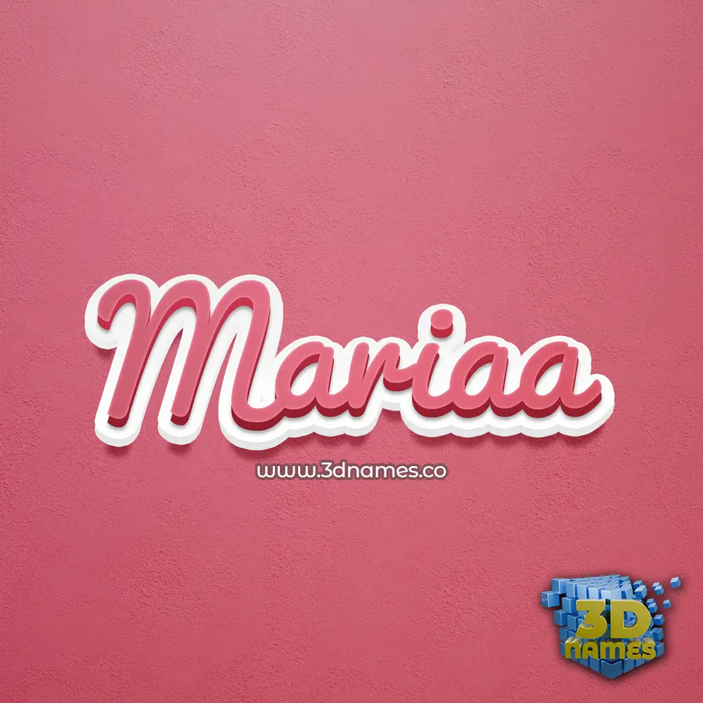 mariaa in Red Scribble style - 3D name wallpaper mariaa in Red Scribble style - 3D name wallpaper