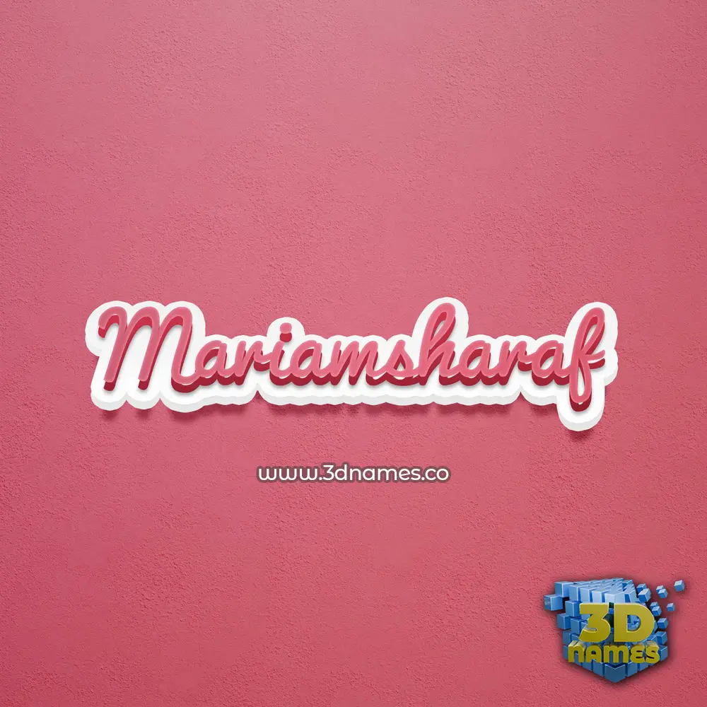 mariamsharaf in Red Scribble style - 3D name wallpaper mariamsharaf in Red Scribble style - 3D name wallpaper