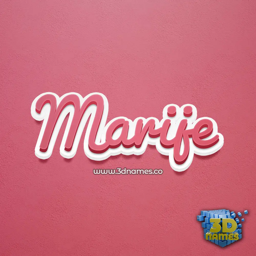 marije in Red Scribble style - 3D name wallpaper marije in Red Scribble style - 3D name wallpaper