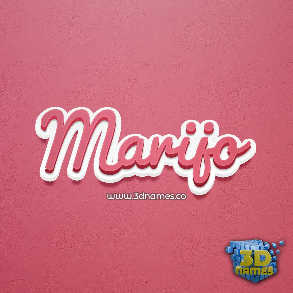 marijo in Red Scribble style - 3D name wallpaper marijo in Red Scribble style - 3D name wallpaper