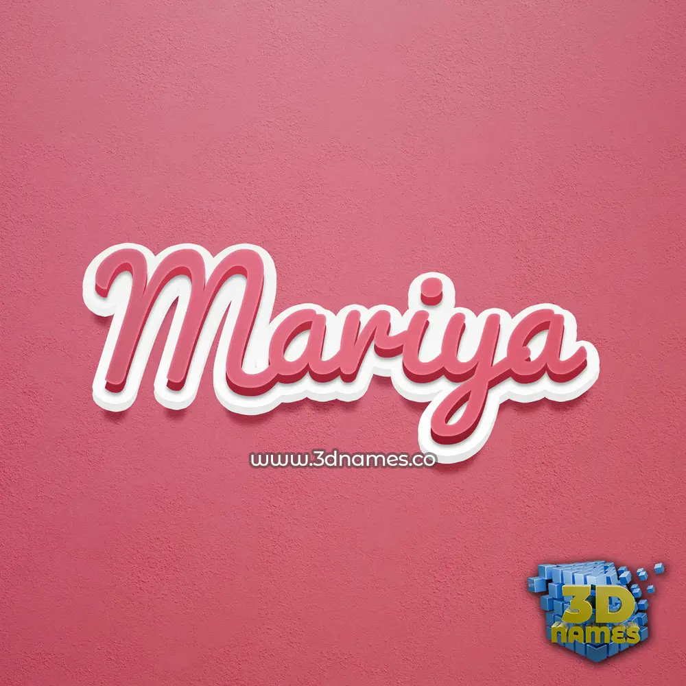 mariya in Red Scribble style - 3D name wallpaper mariya in Red Scribble style - 3D name wallpaper