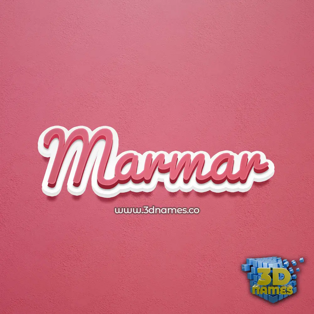marmar in Red Scribble style - 3D name wallpaper marmar in Red Scribble style - 3D name wallpaper
