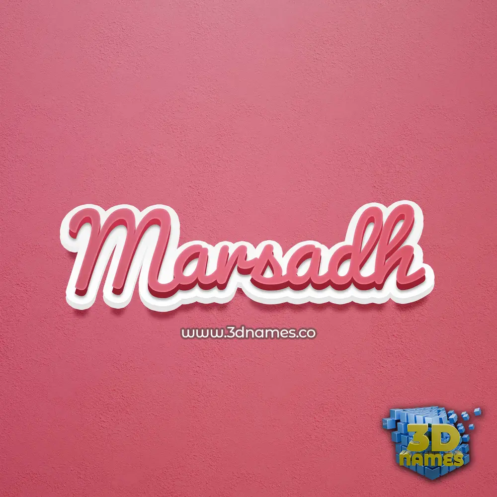 marsadh in Red Scribble style - 3D name wallpaper marsadh in Red Scribble style - 3D name wallpaper