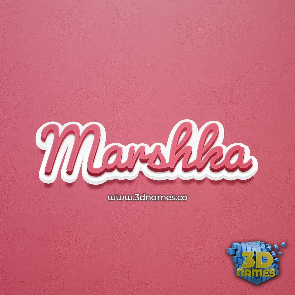 marshka in Red Scribble style - 3D name wallpaper marshka in Red Scribble style - 3D name wallpaper