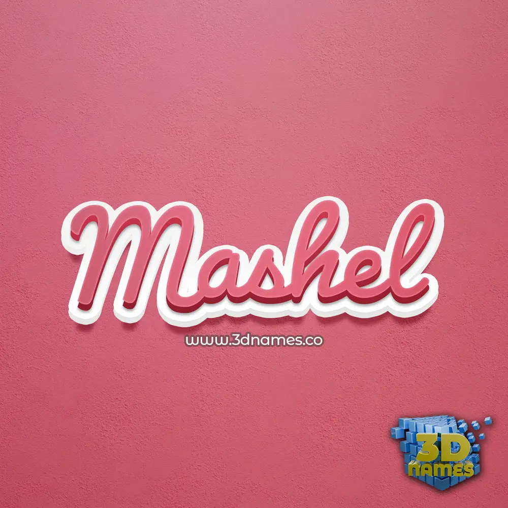mashel in Red Scribble style - 3D name wallpaper mashel in Red Scribble style - 3D name wallpaper