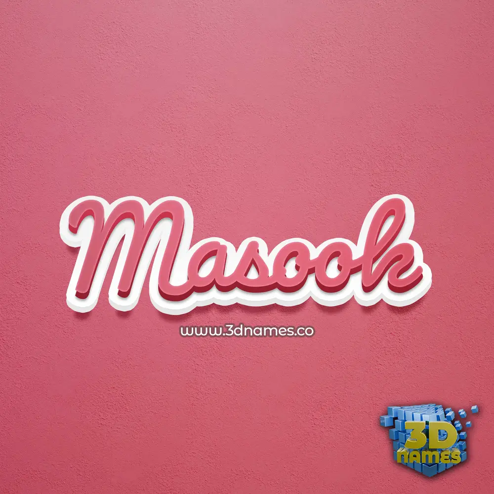 masook in Red Scribble style - 3D name wallpaper masook in Red Scribble style - 3D name wallpaper