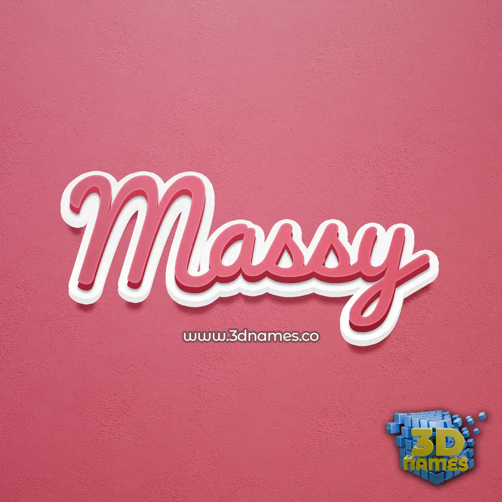 massy in Red Scribble style - 3D name wallpaper massy in Red Scribble style - 3D name wallpaper