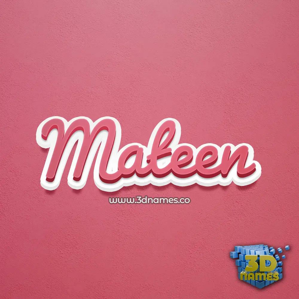 mateen in Red Scribble style - 3D name wallpaper mateen in Red Scribble style - 3D name wallpaper