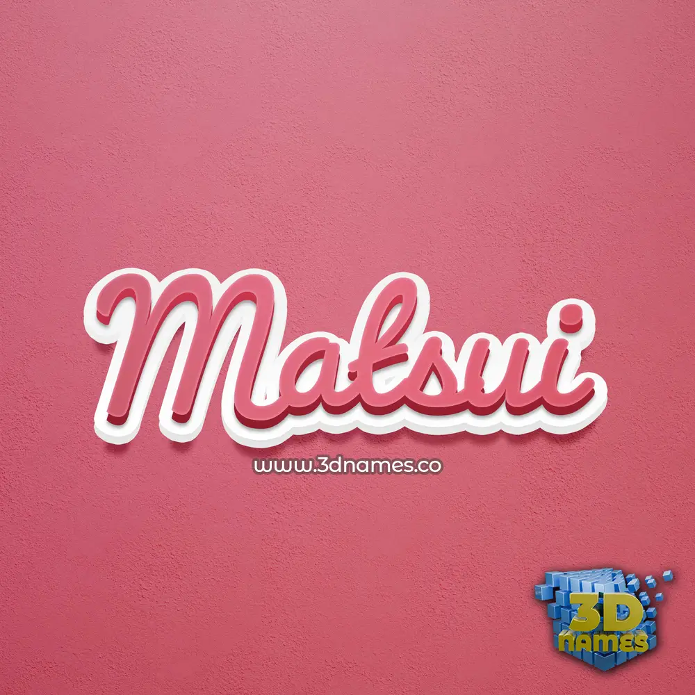 matsui in Red Scribble style - 3D name wallpaper matsui in Red Scribble style - 3D name wallpaper