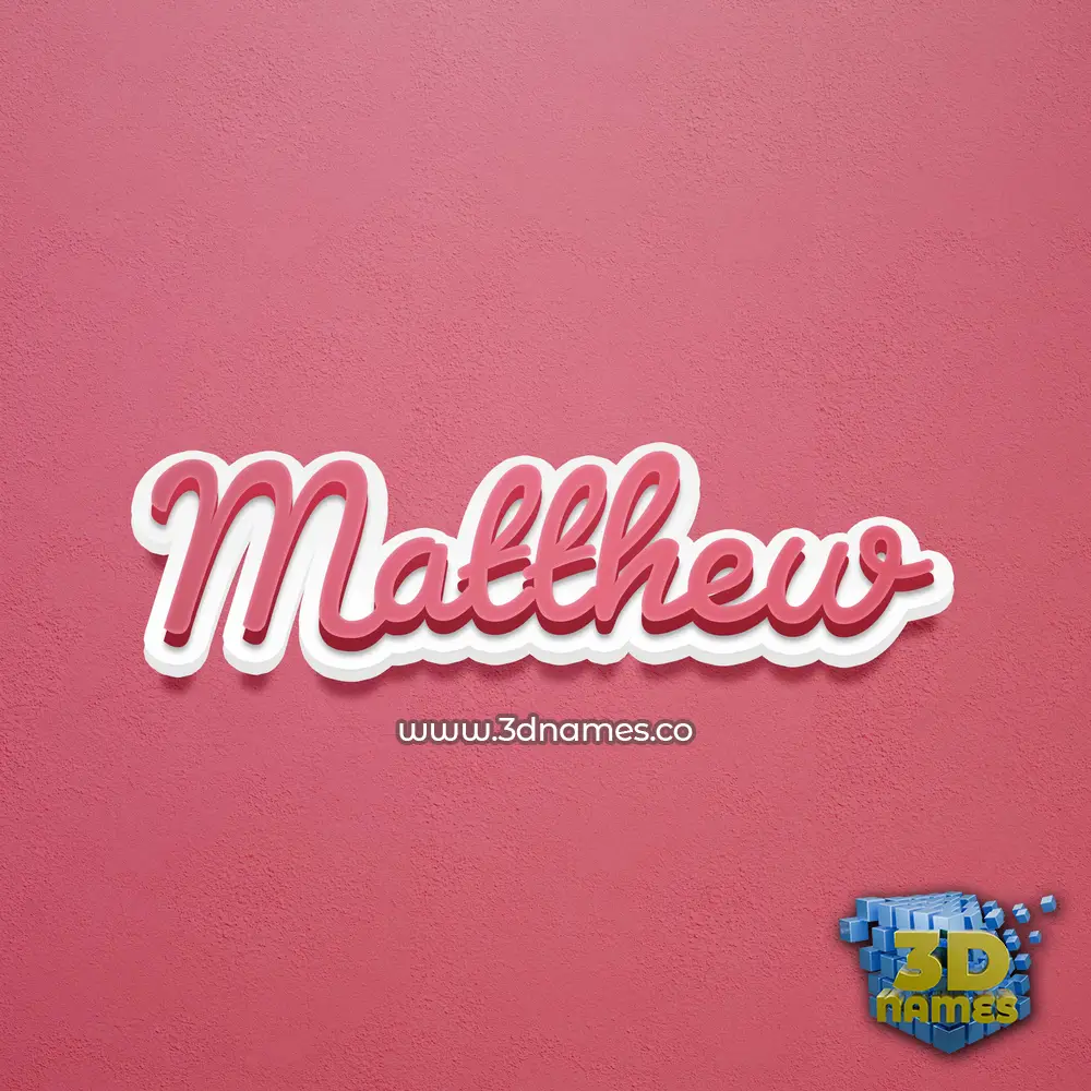 matthew in Red Scribble style - 3D name wallpaper matthew in Red Scribble style - 3D name wallpaper