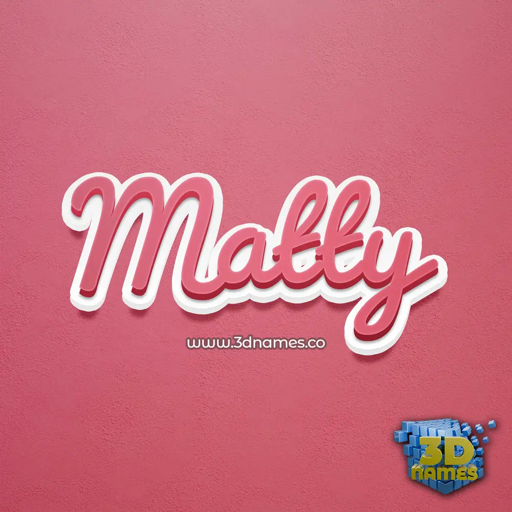 matty in Red Scribble style - 3D name wallpaper matty in Red Scribble style - 3D name wallpaper