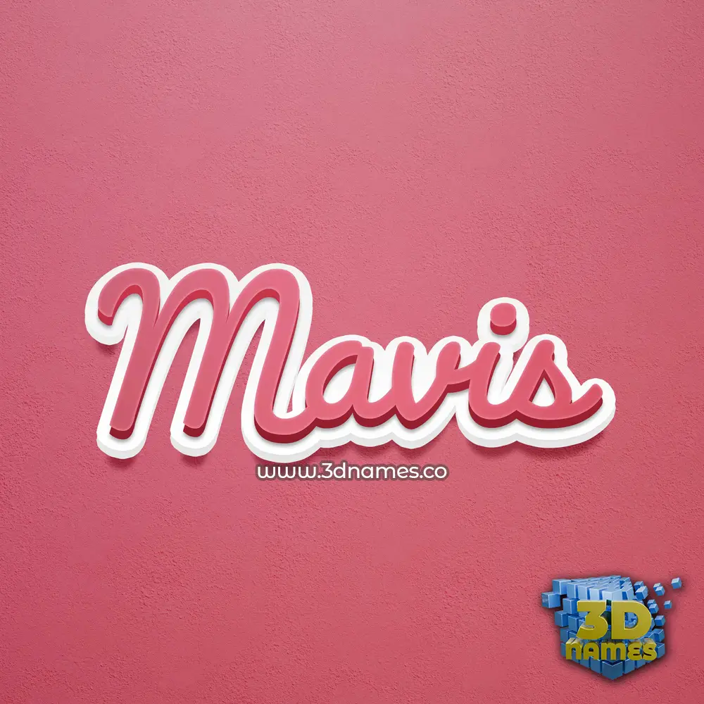 mavis in Red Scribble style - 3D name wallpaper mavis in Red Scribble style - 3D name wallpaper