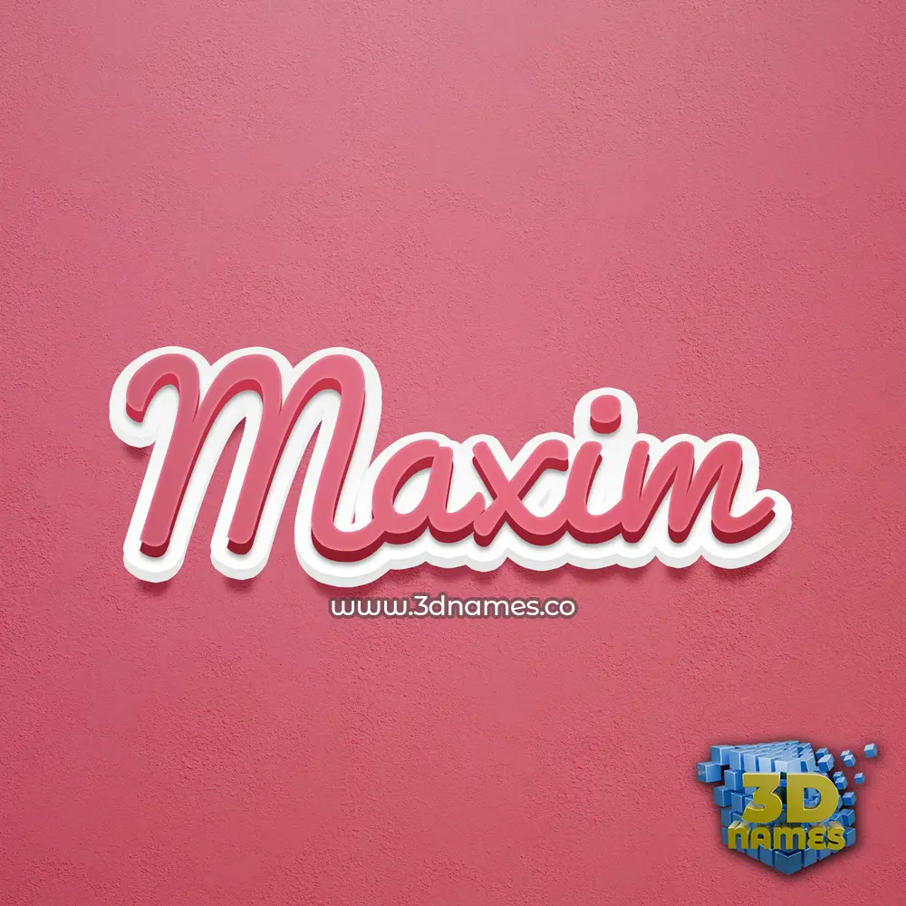 maxim in Red Scribble style - 3D name wallpaper maxim in Red Scribble style - 3D name wallpaper