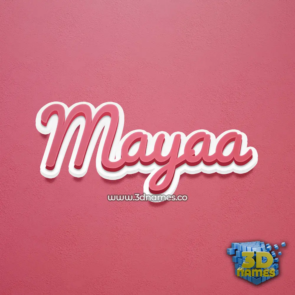 mayaa in Red Scribble style - 3D name wallpaper mayaa in Red Scribble style - 3D name wallpaper