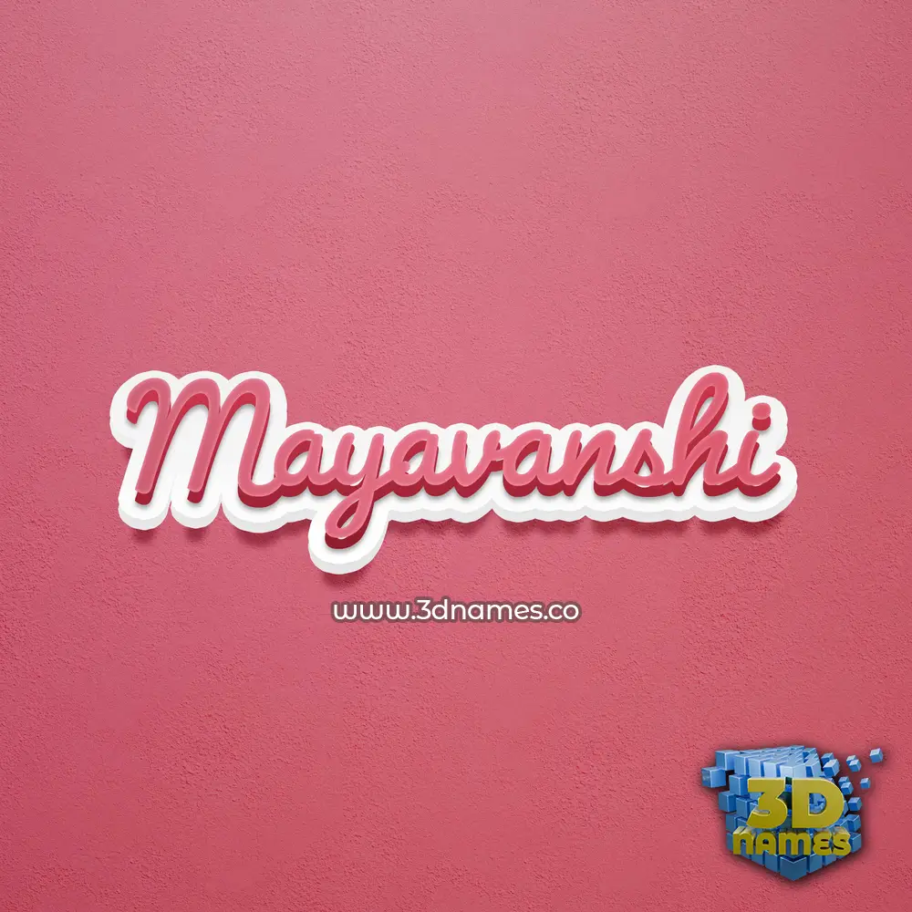 mayavanshi in Red Scribble style - 3D name wallpaper mayavanshi in Red Scribble style - 3D name wallpaper