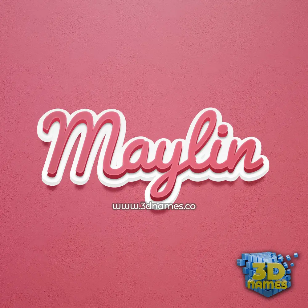 maylin in Red Scribble style - 3D name wallpaper maylin in Red Scribble style - 3D name wallpaper
