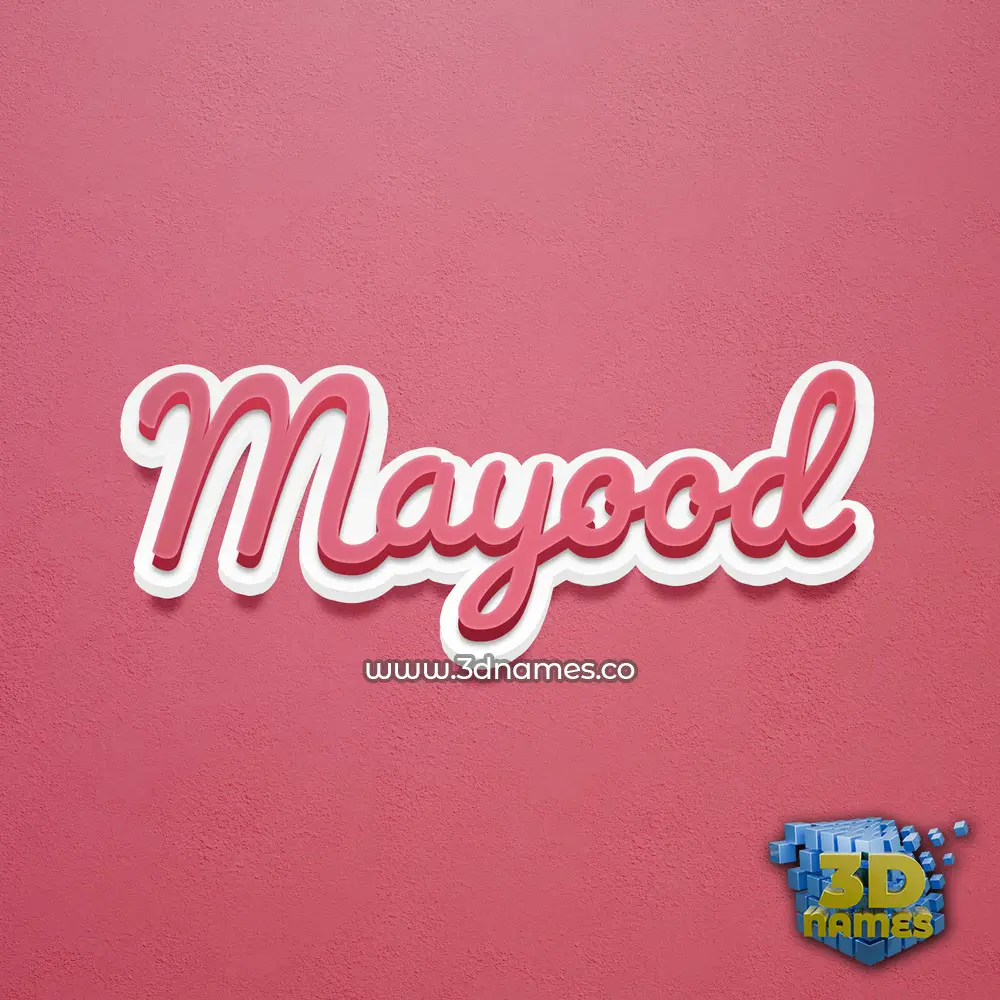 mayood in Red Scribble style - 3D name wallpaper mayood in Red Scribble style - 3D name wallpaper