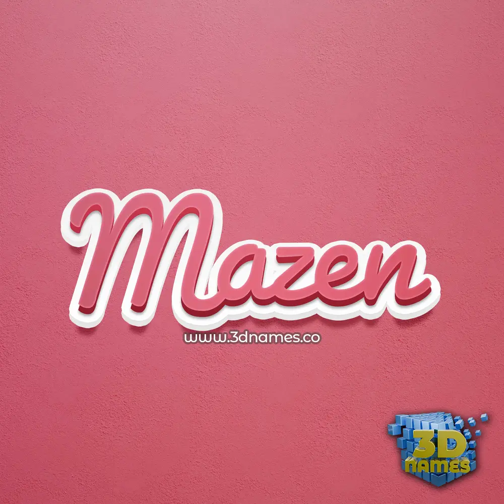 mazen in Red Scribble style - 3D name wallpaper mazen in Red Scribble style - 3D name wallpaper