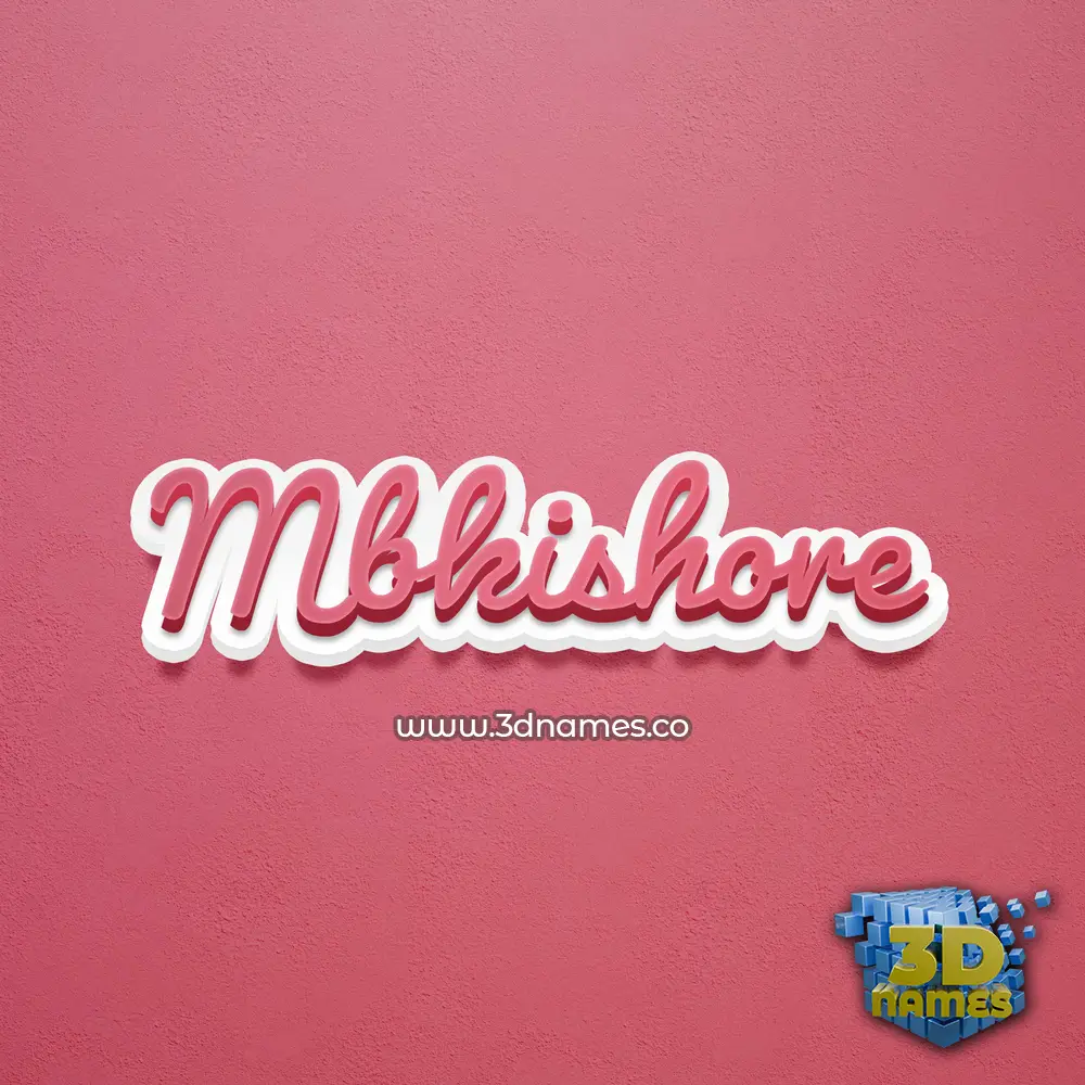mbkishore in Red Scribble style - 3D name wallpaper mbkishore in Red Scribble style - 3D name wallpaper