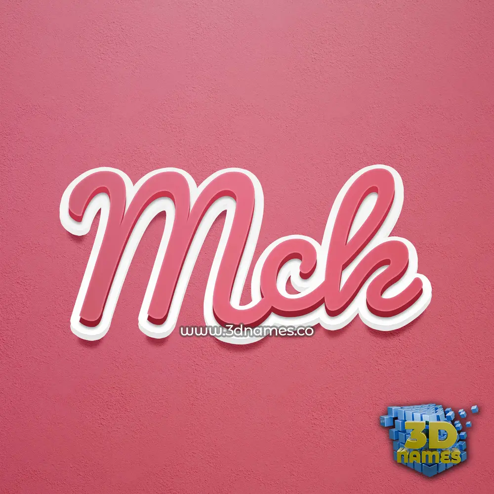 mck in Red Scribble style - 3D name wallpaper mck in Red Scribble style - 3D name wallpaper