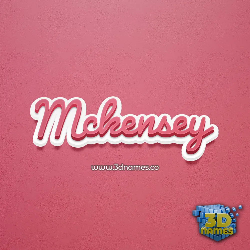 mckensey in Red Scribble style - 3D name wallpaper mckensey in Red Scribble style - 3D name wallpaper