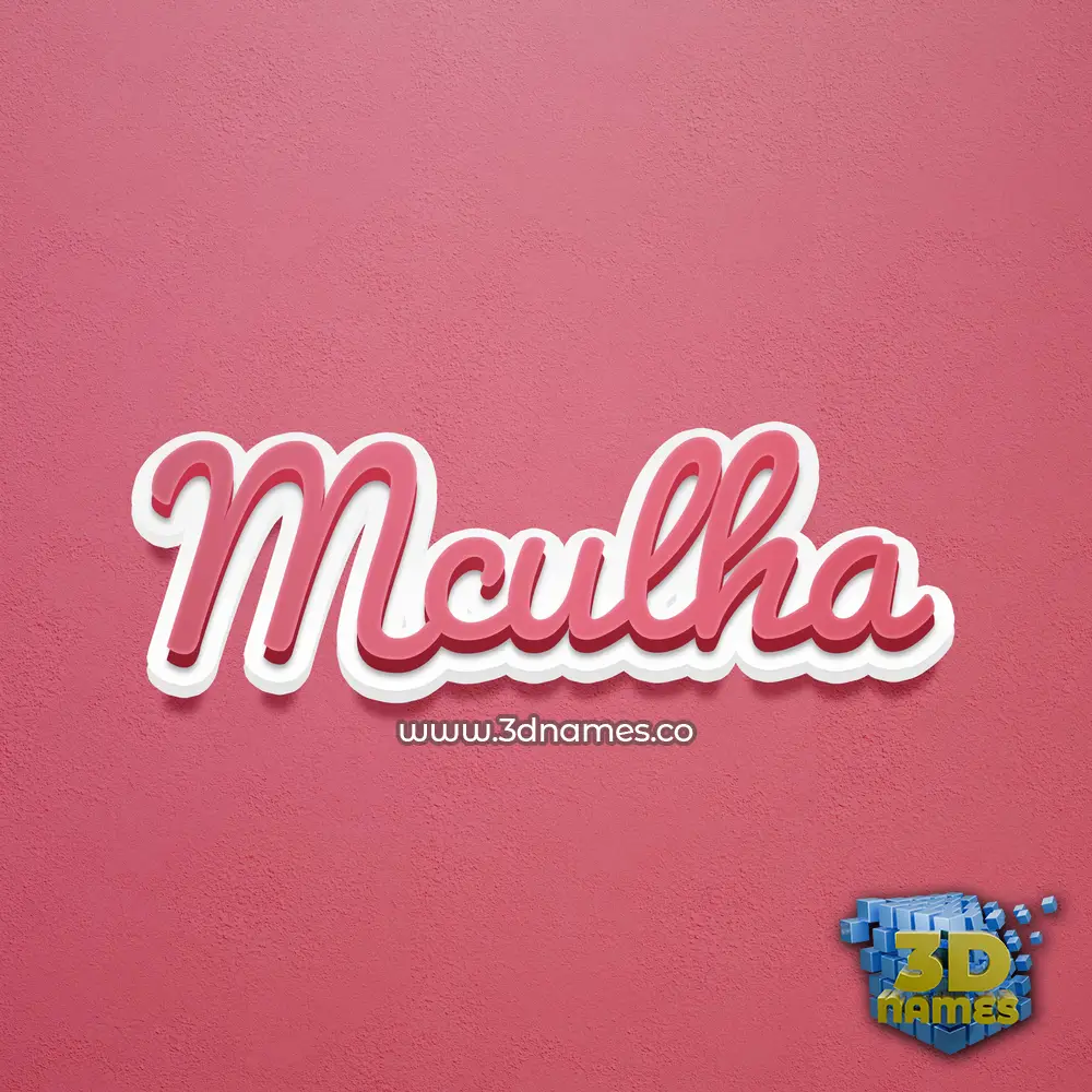 mculha in Red Scribble style - 3D name wallpaper mculha in Red Scribble style - 3D name wallpaper