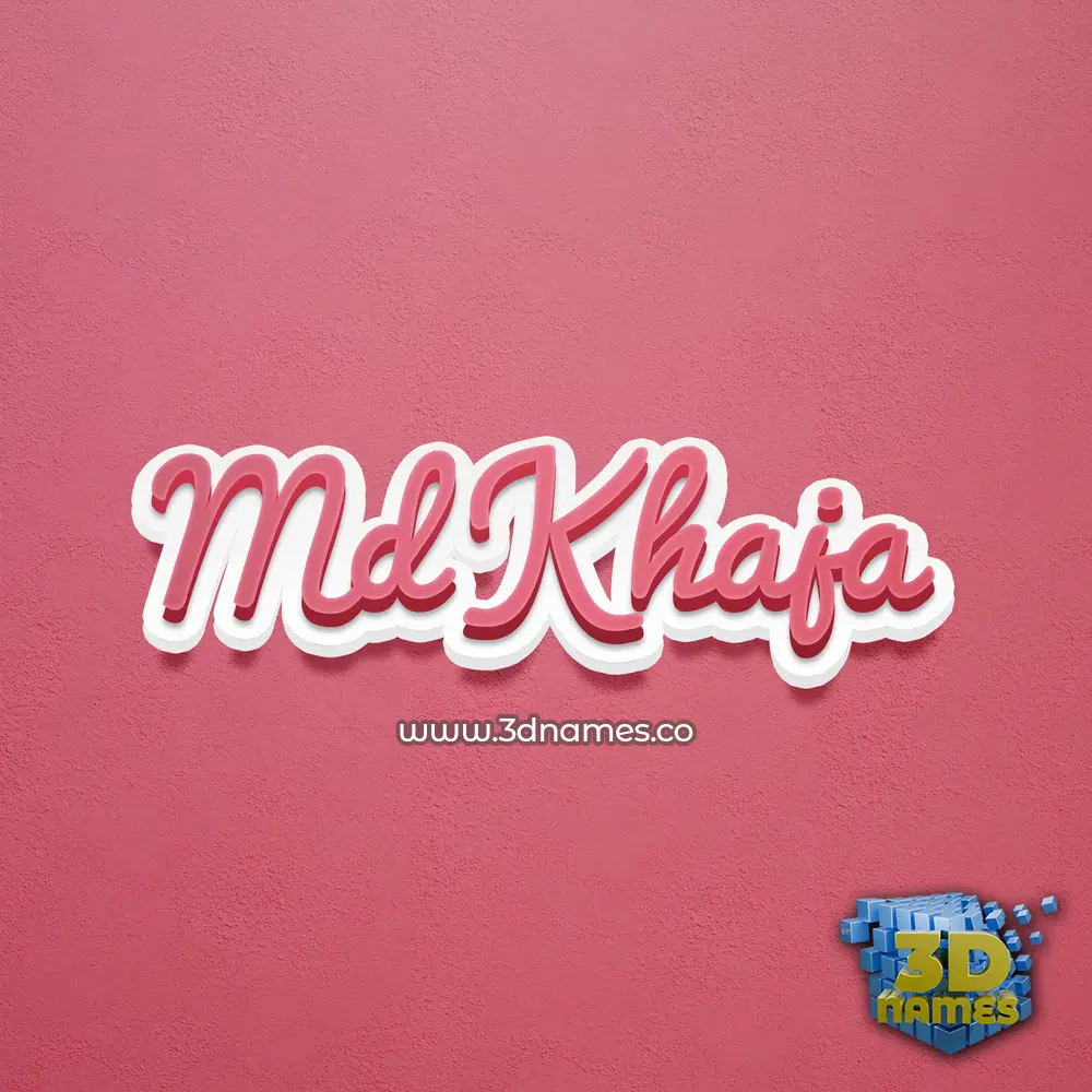 md khaja in Red Scribble style - 3D name wallpaper md khaja in Red Scribble style - 3D name wallpaper