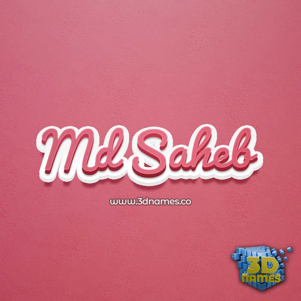 md saheb in Red Scribble style - 3D name wallpaper md saheb in Red Scribble style - 3D name wallpaper