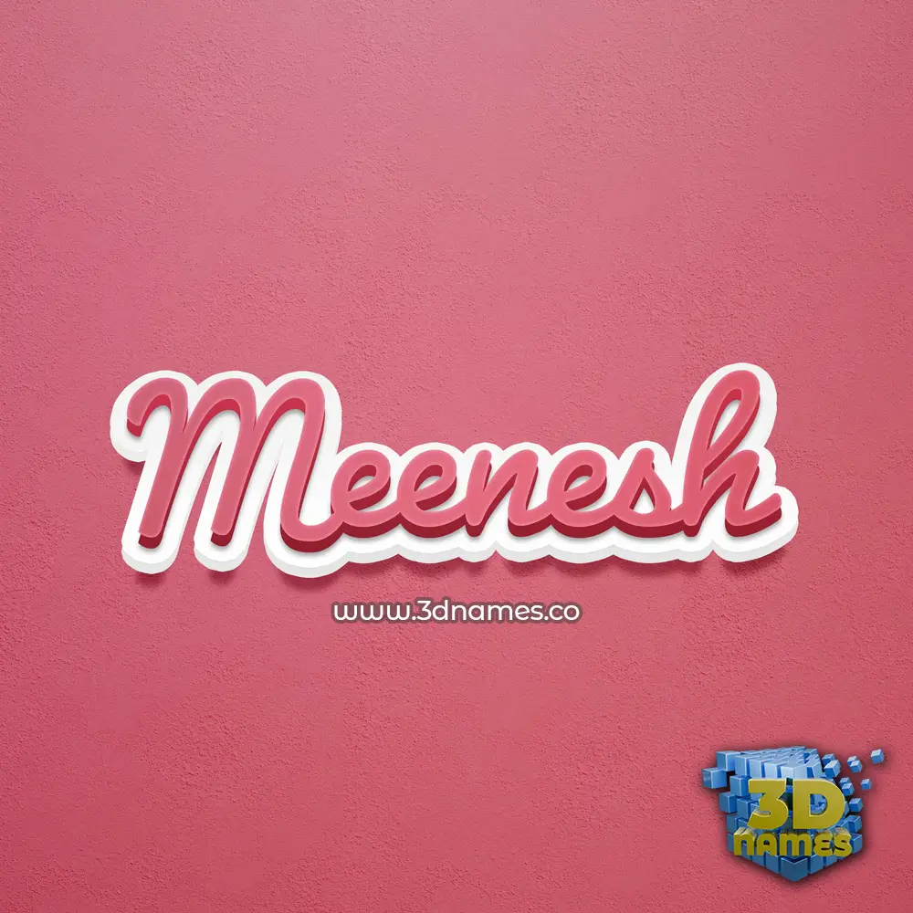 meenesh in Red Scribble style - 3D name wallpaper meenesh in Red Scribble style - 3D name wallpaper