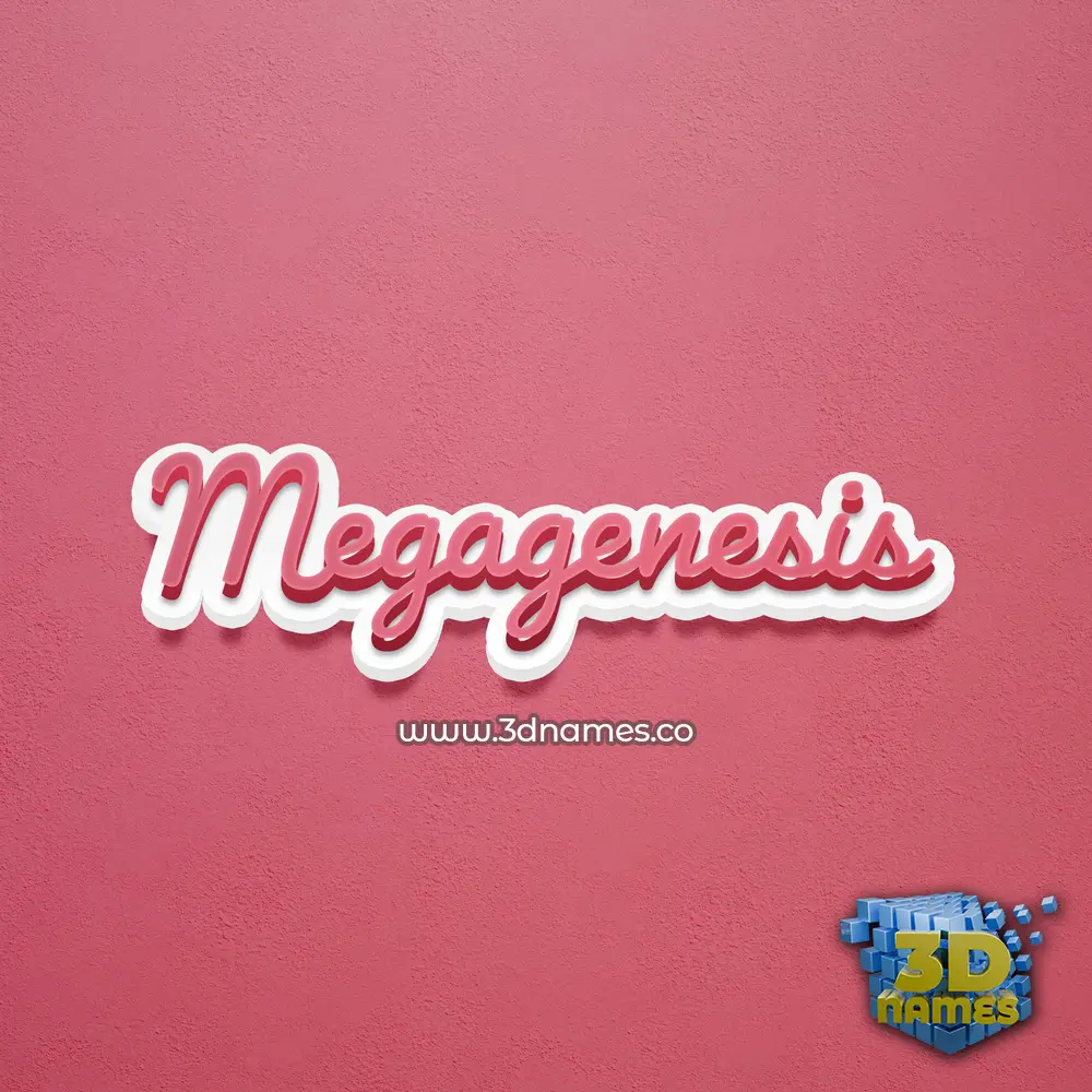 megagenesis in Red Scribble style - 3D name wallpaper megagenesis in Red Scribble style - 3D name wallpaper