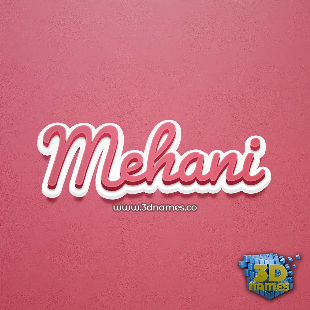 mehani in Red Scribble style - 3D name wallpaper mehani in Red Scribble style - 3D name wallpaper
