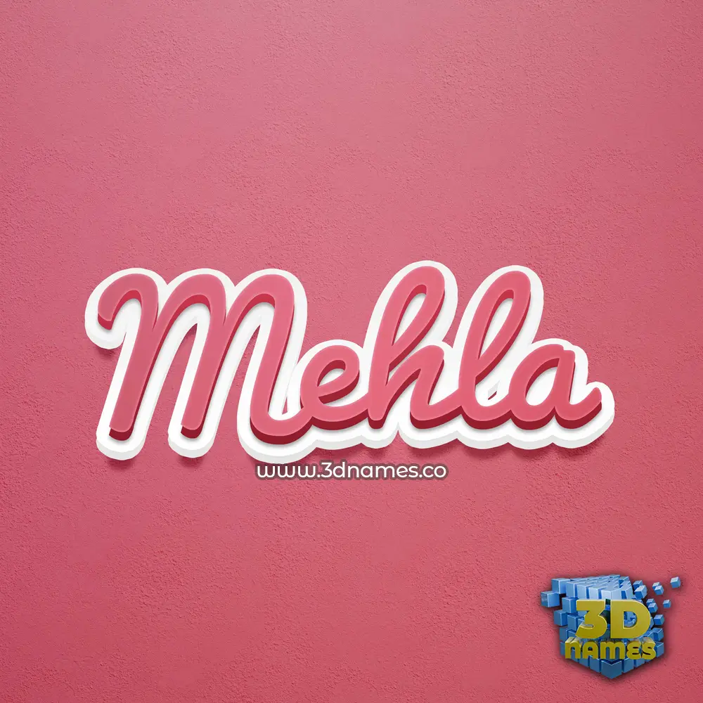 mehla in Red Scribble style - 3D name wallpaper mehla in Red Scribble style - 3D name wallpaper