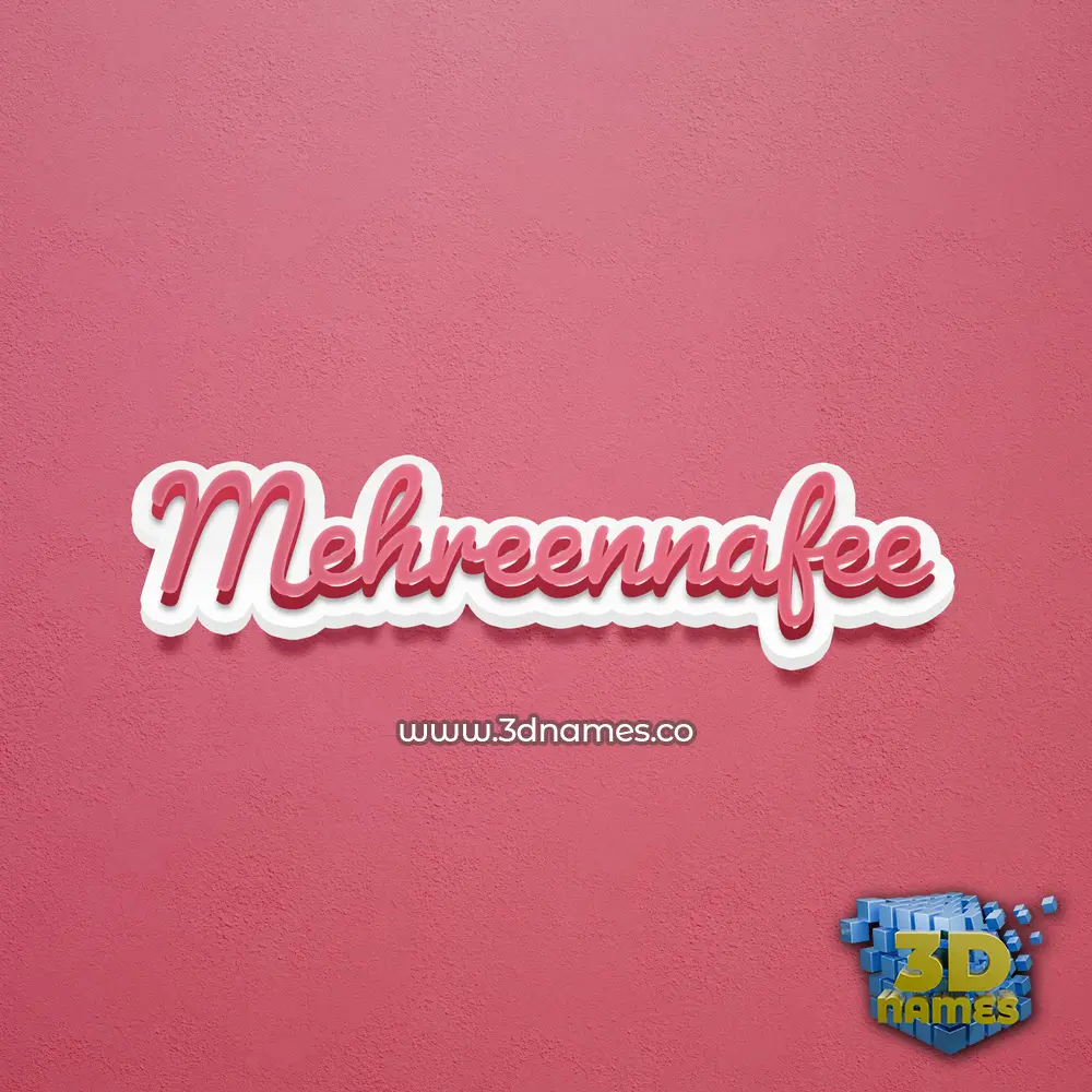 mehreennafee in Red Scribble style - 3D name wallpaper mehreennafee in Red Scribble style - 3D name wallpaper