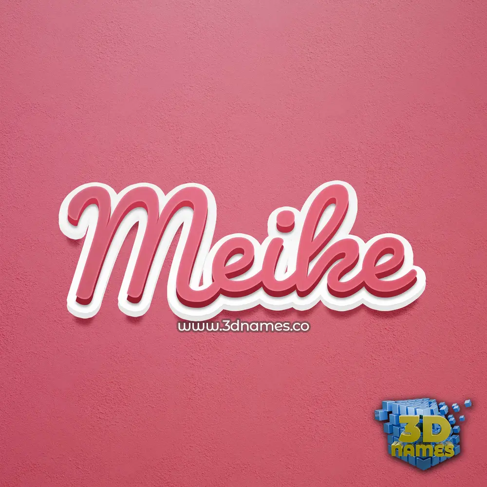 meike in Red Scribble style - 3D name wallpaper meike in Red Scribble style - 3D name wallpaper