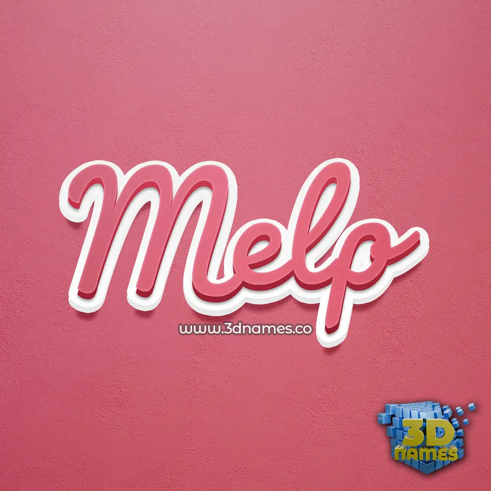 melp in Red Scribble style - 3D name wallpaper melp in Red Scribble style - 3D name wallpaper
