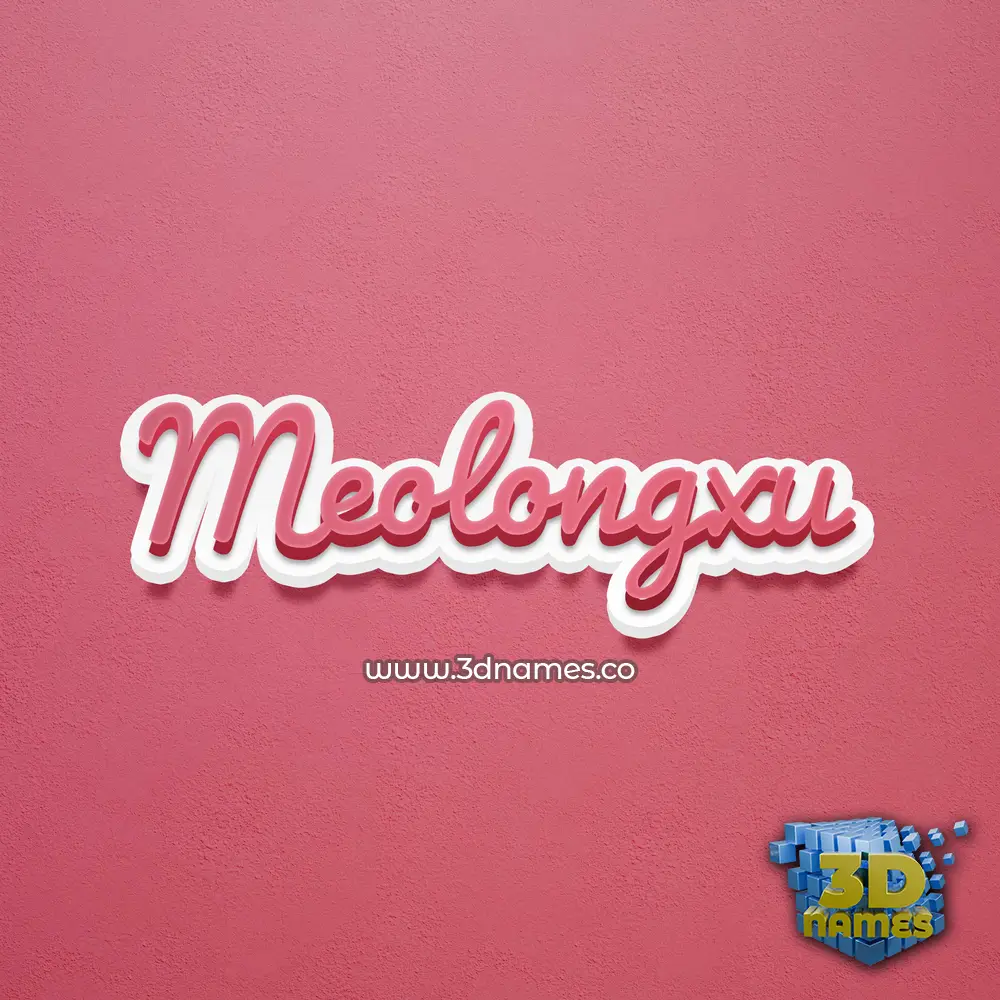 meolongxu in Red Scribble style - 3D name wallpaper meolongxu in Red Scribble style - 3D name wallpaper