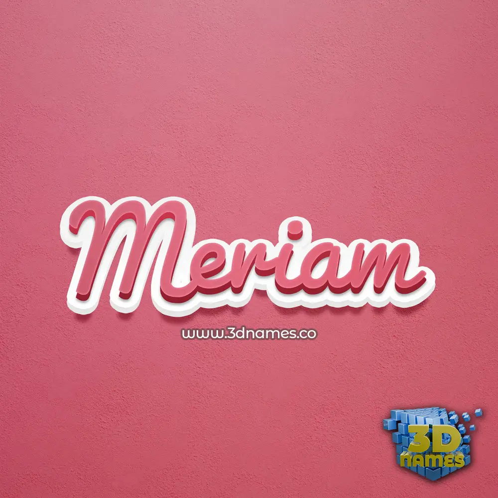 meriam in Red Scribble style - 3D name wallpaper meriam in Red Scribble style - 3D name wallpaper