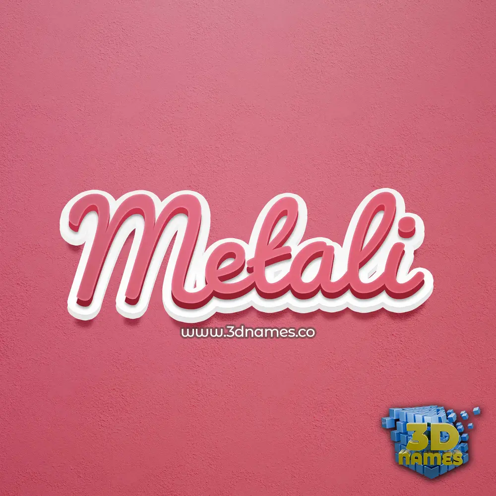 metali in Red Scribble style - 3D name wallpaper metali in Red Scribble style - 3D name wallpaper