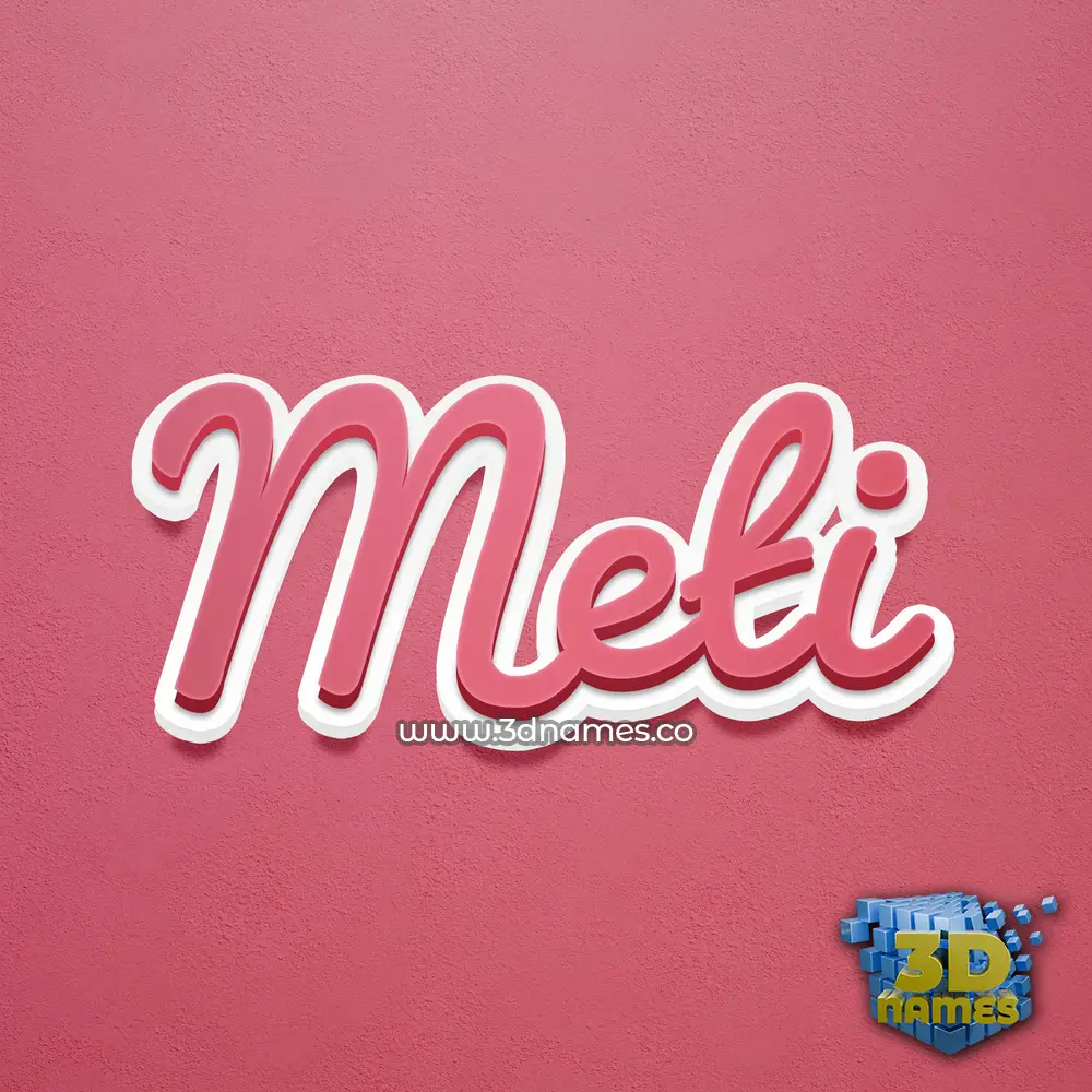 meti in Red Scribble style - 3D name wallpaper meti in Red Scribble style - 3D name wallpaper