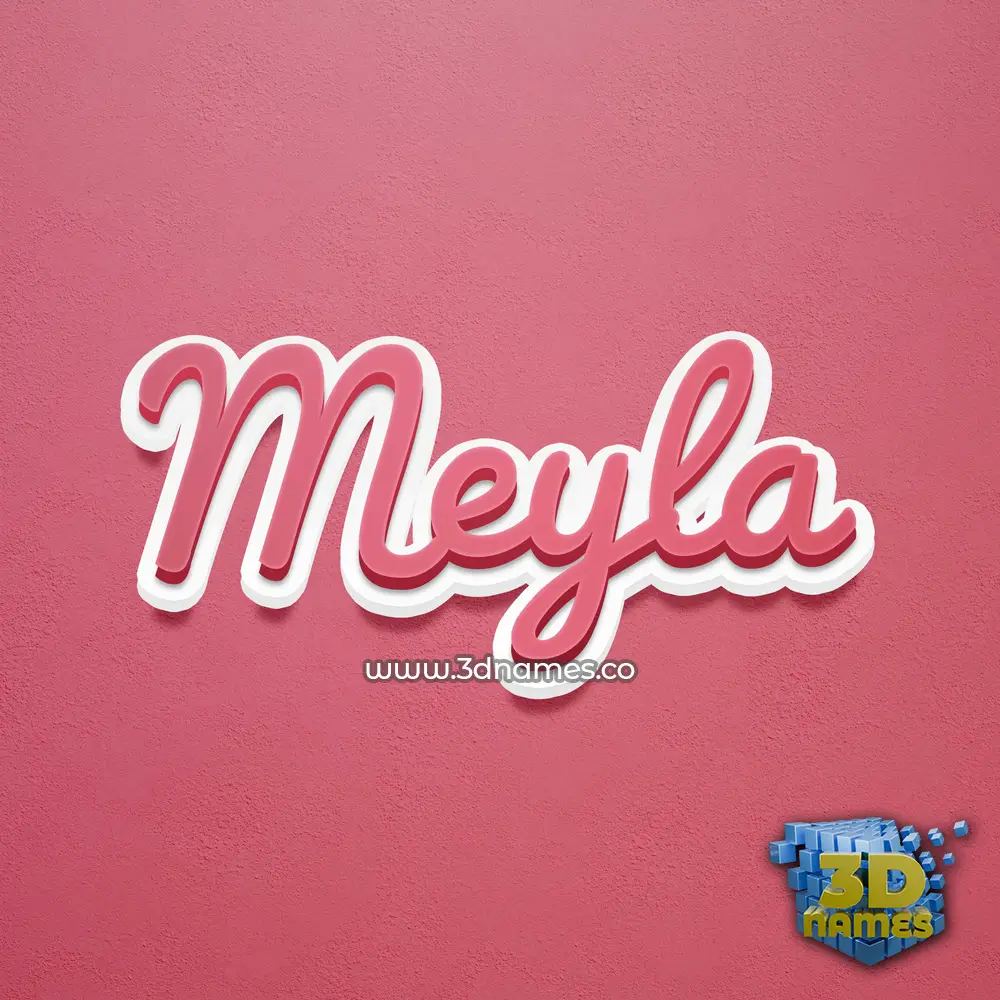 meyla in Red Scribble style - 3D name wallpaper meyla in Red Scribble style - 3D name wallpaper