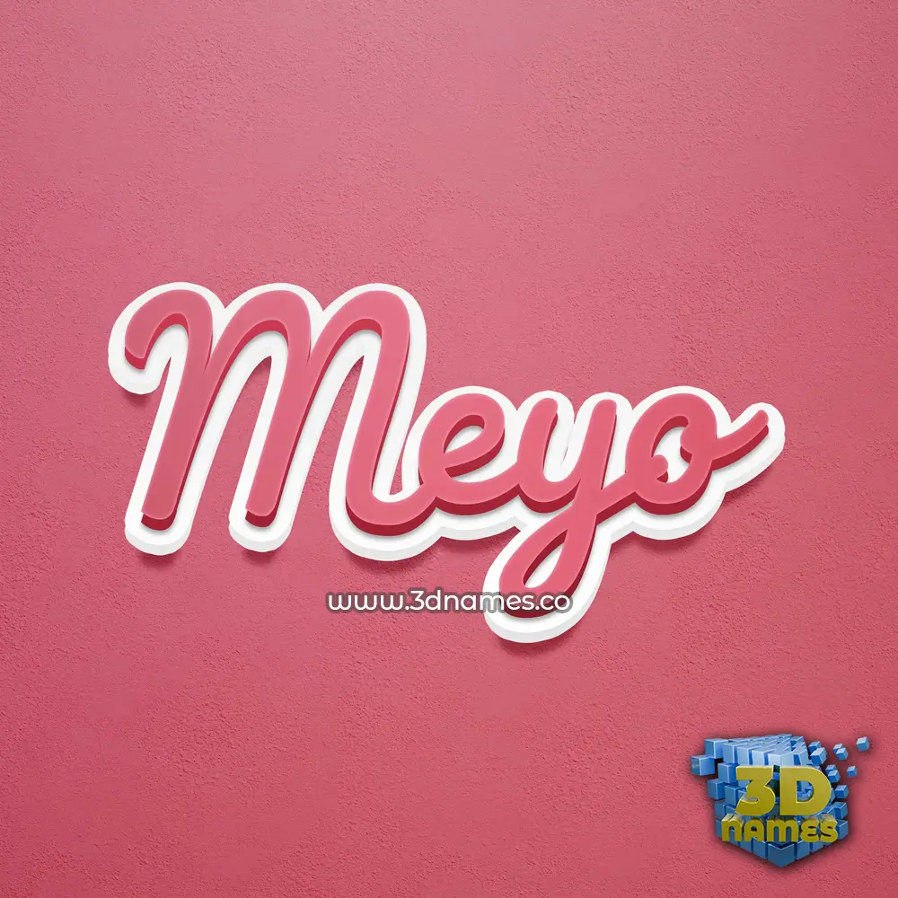 meyo in Red Scribble style - 3D name wallpaper meyo in Red Scribble style - 3D name wallpaper