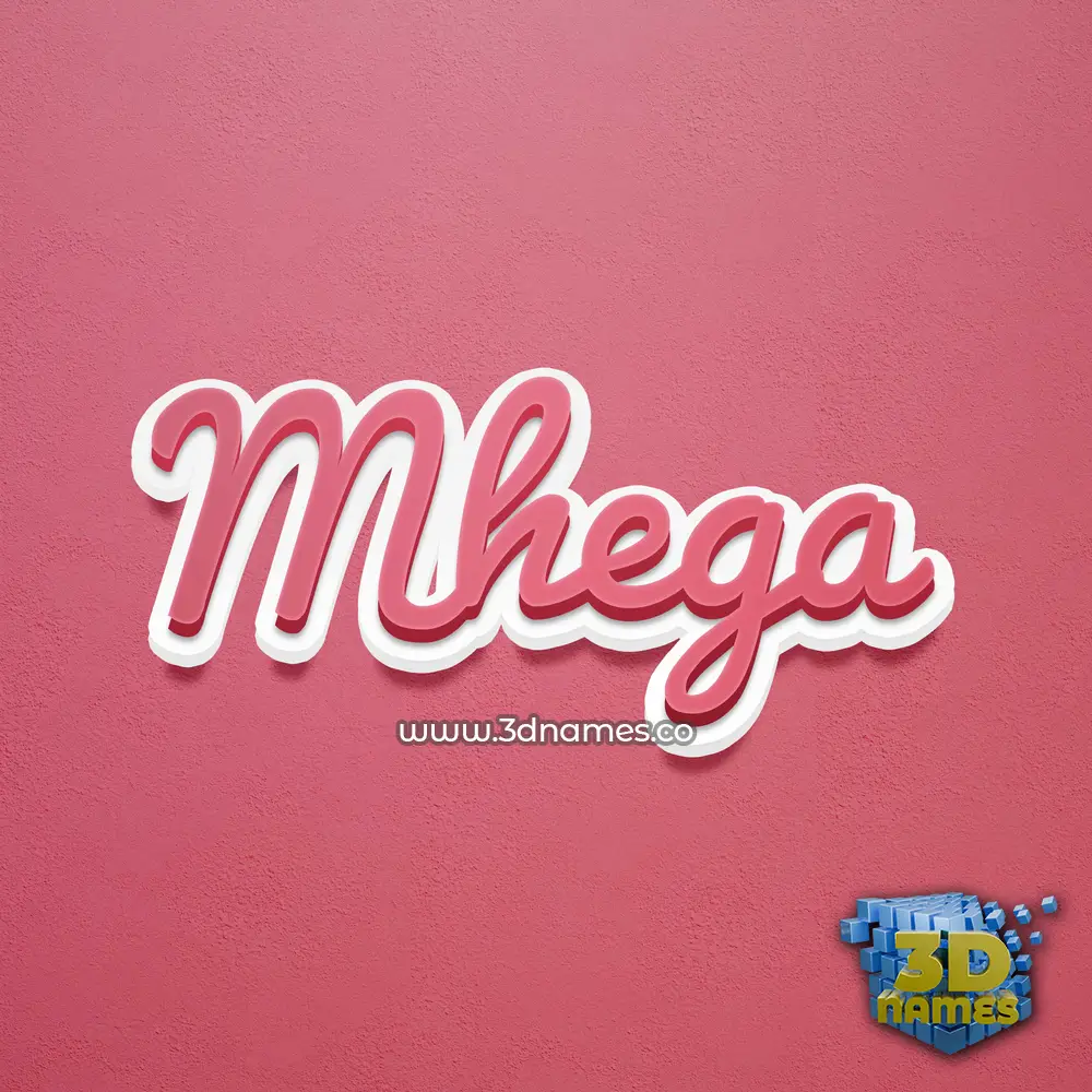 mhega in Red Scribble style - 3D name wallpaper mhega in Red Scribble style - 3D name wallpaper