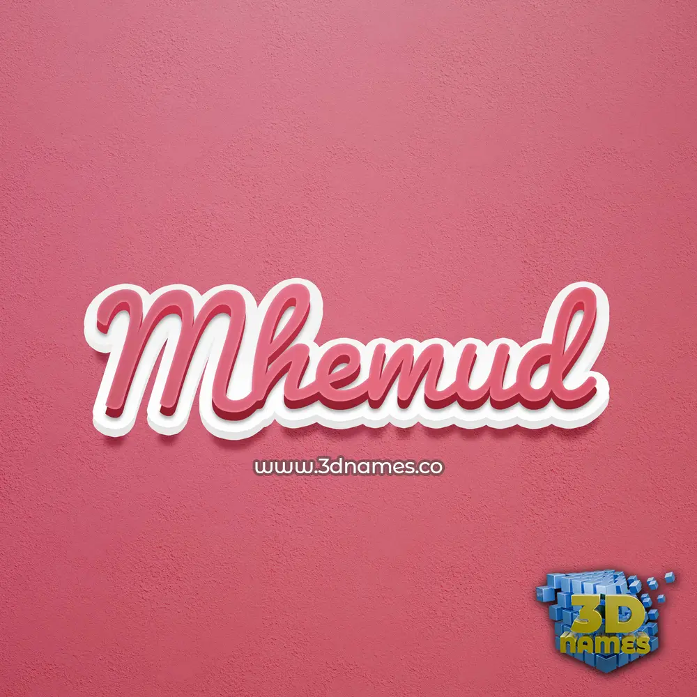 mhemud in Red Scribble style - 3D name wallpaper mhemud in Red Scribble style - 3D name wallpaper
