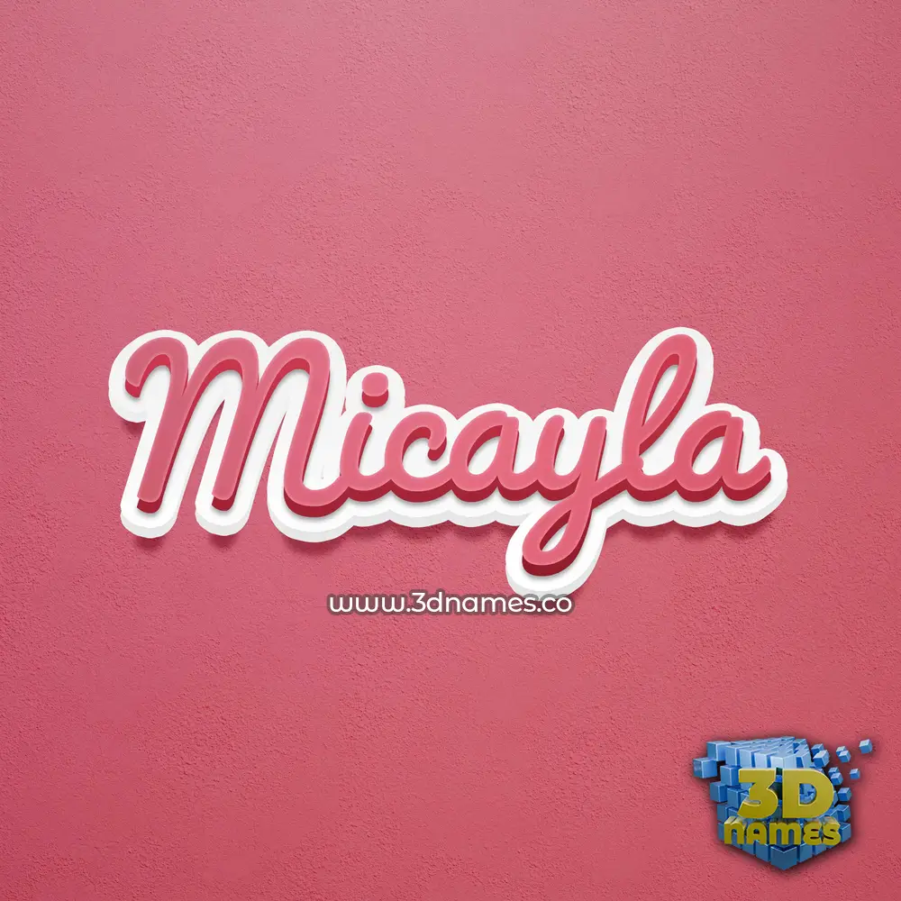 micayla in Red Scribble style - 3D name wallpaper micayla in Red Scribble style - 3D name wallpaper
