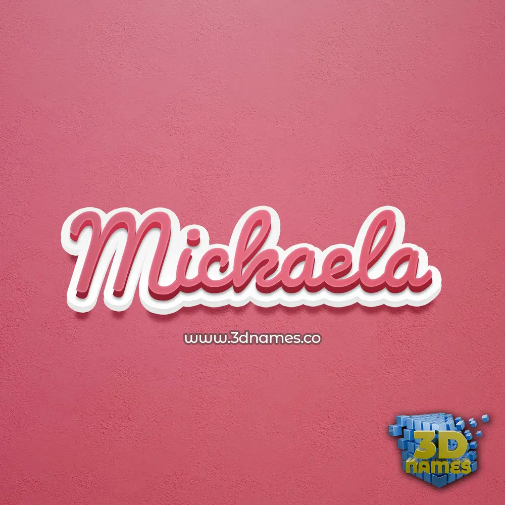 mickaela in Red Scribble style - 3D name wallpaper mickaela in Red Scribble style - 3D name wallpaper