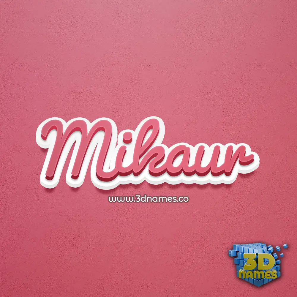 mikaur in Red Scribble style - 3D name wallpaper mikaur in Red Scribble style - 3D name wallpaper