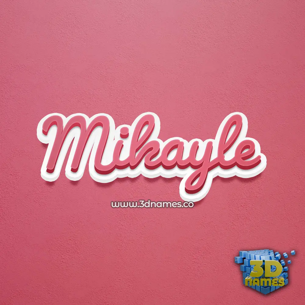 mikayle in Red Scribble style - 3D name wallpaper mikayle in Red Scribble style - 3D name wallpaper
