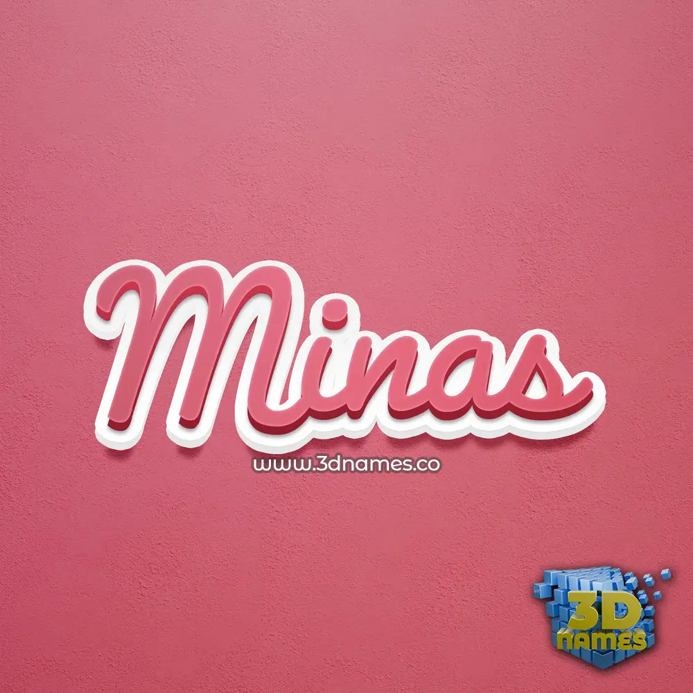 minas in Red Scribble style - 3D name wallpaper minas in Red Scribble style - 3D name wallpaper