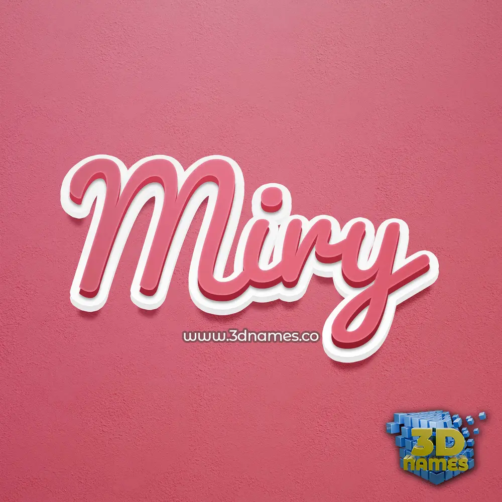 miry in Red Scribble style - 3D name wallpaper miry in Red Scribble style - 3D name wallpaper