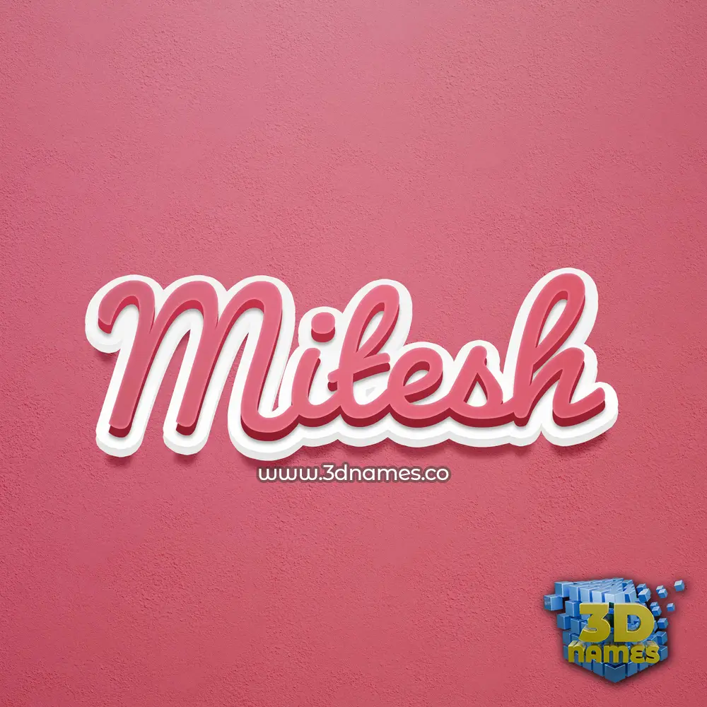 mitesh in Red Scribble style - 3D name wallpaper mitesh in Red Scribble style - 3D name wallpaper